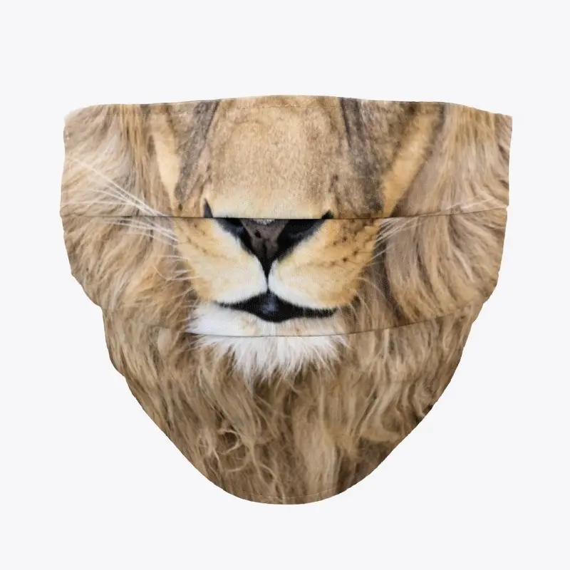 Lion and mane face mask