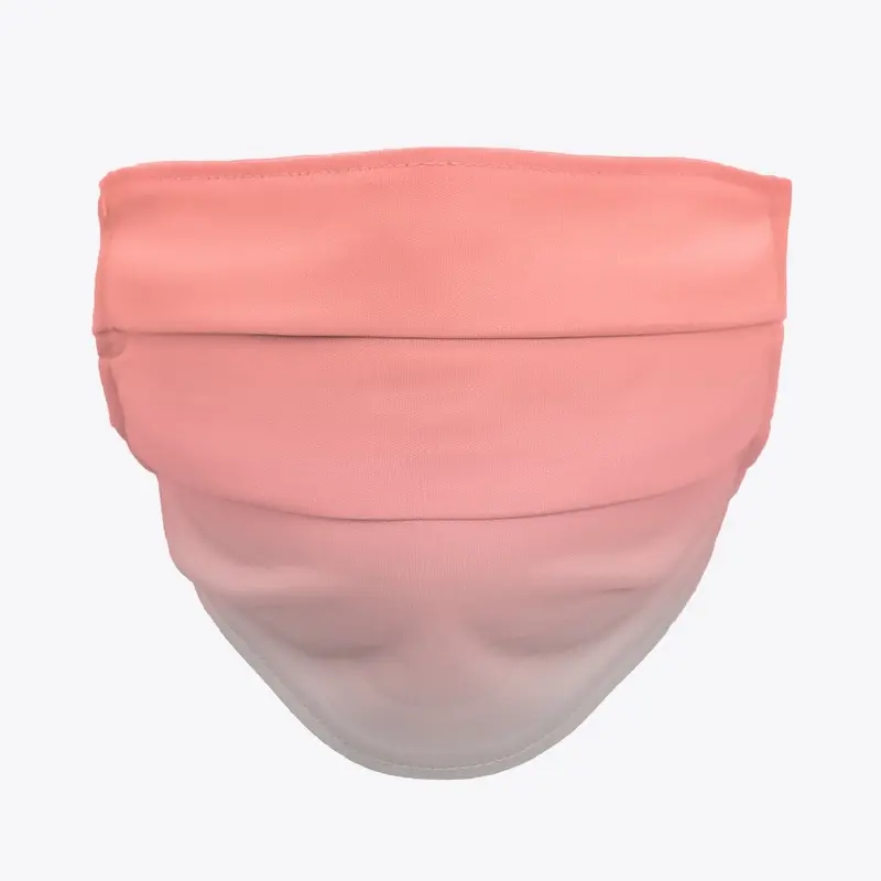 Pretty pink gradient face mask